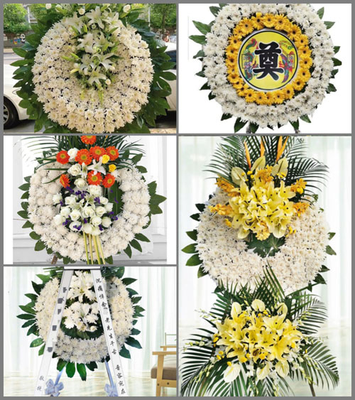 安徽黄山市歙县坑口乡薛坑口村花圈速递
